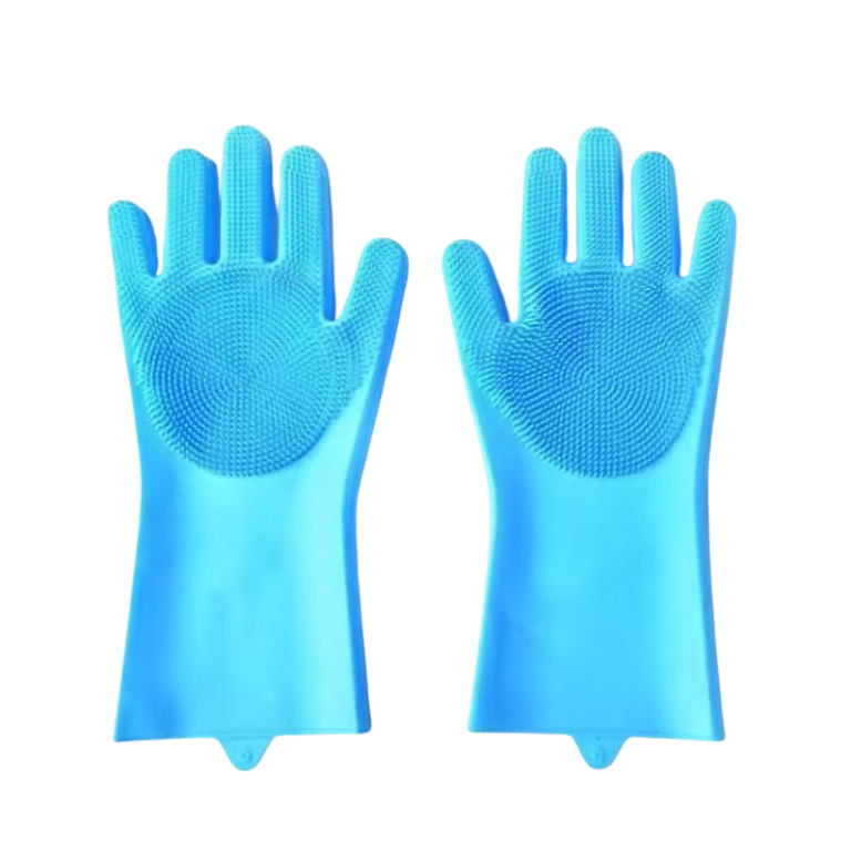 Lot de 2 gants de bain magiques en silicone réutilisables et imperméables pour chiens et chats, pour le brossage au shampoing