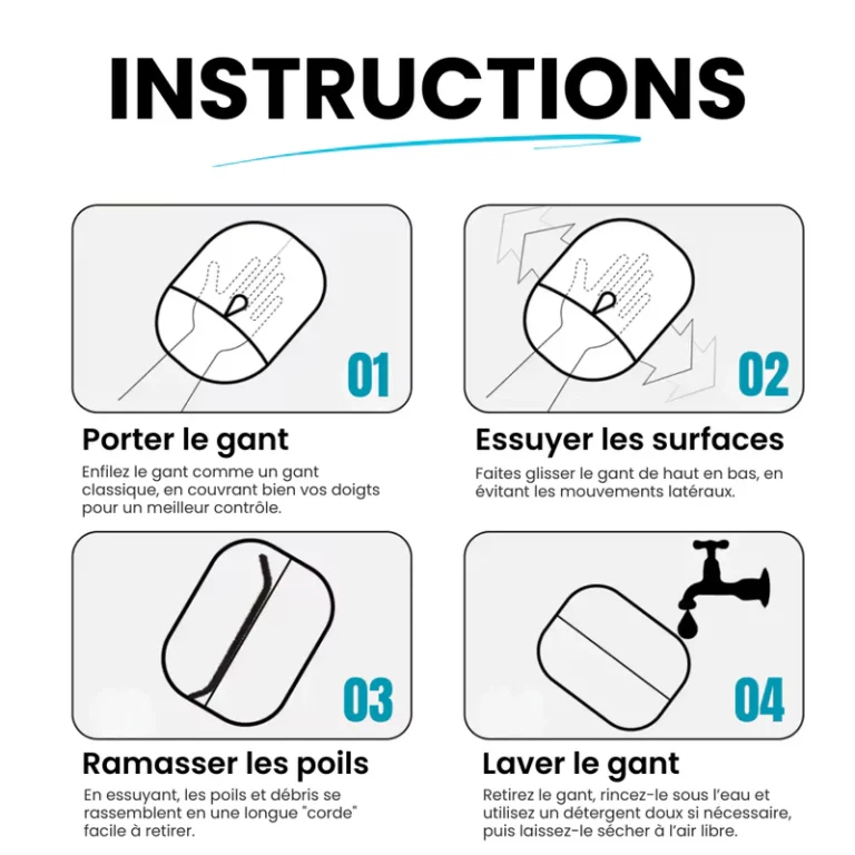 Gant de Toilette pour Animaux