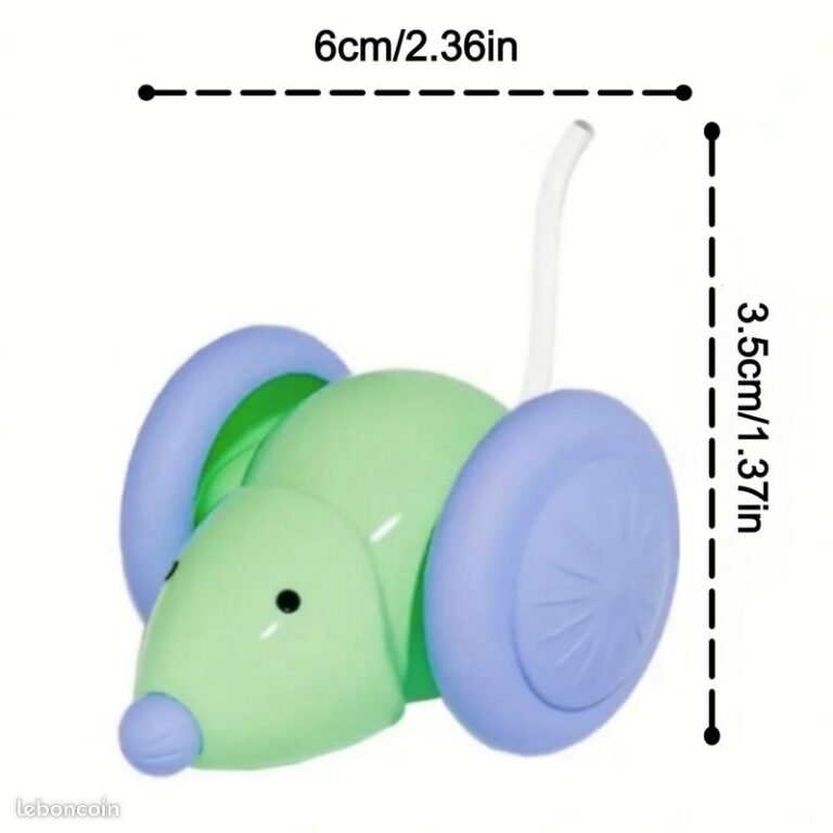 Jouet interactif pour chat – Souris électrique automatique, stimulateur pour chaton, jouet pour animaux de compagnie, rechargeable, intelligent, évite les obstacles